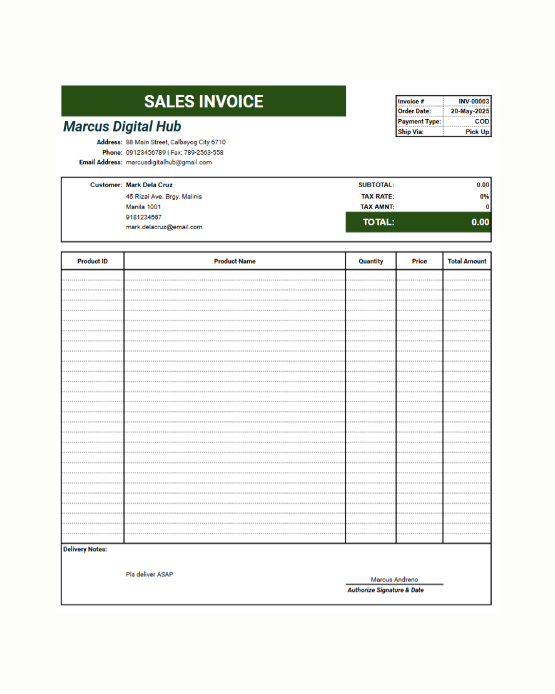 All-in-One POS & Inventory System with Auto-Invoice and Stock Monitoring