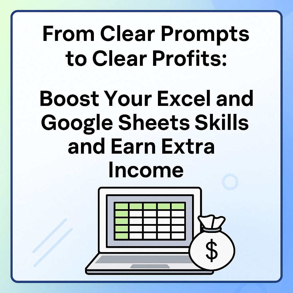 Unlock Excel and Google Sheets Skills: Earn Extra Income Today