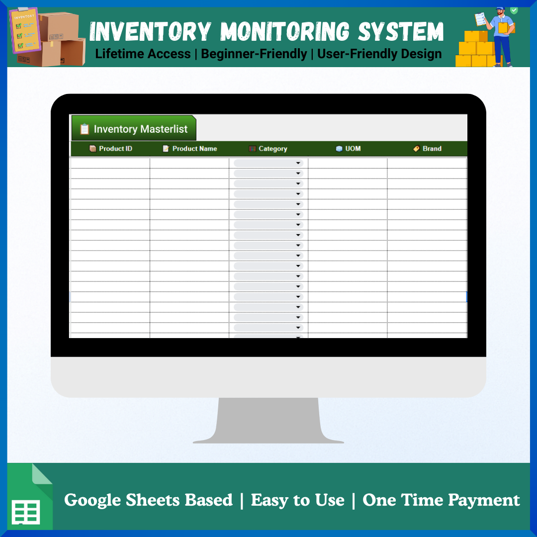 π§Ύ Inventory Monitoring System β Smart, Simple, and Fully Automated