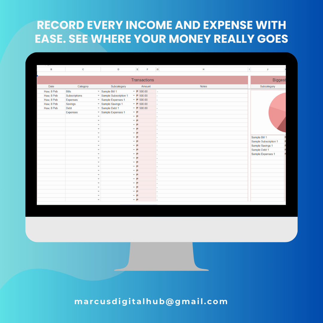 Monthly Budget Tracker – Google Sheets Edition