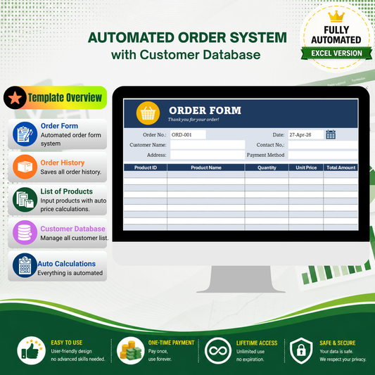 Automated Order System with Customer Database
