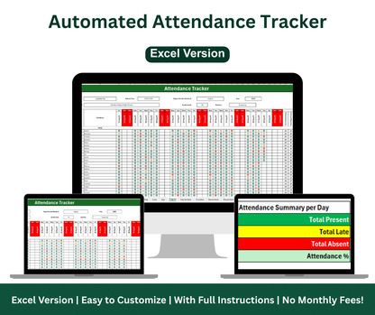 SF2 Student Daily Attendance Monitoring – Excel Template (Compatible with All Excel Versions)