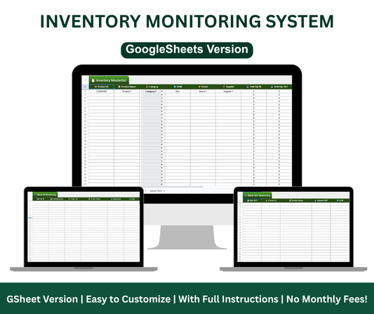 🧾 Inventory Monitoring System – Smart, Simple, and Fully Automated