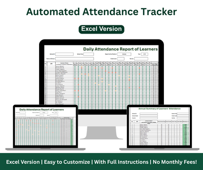 SF2 Student Daily Attendance Monitoring – Excel Template (Compatible with All Excel Versions)