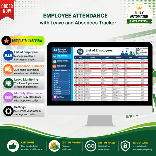Employee Attendance with Leave & Absence Tracker