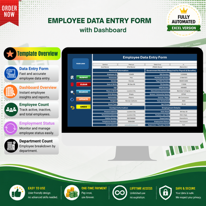 Employee Data Entry Form & Dashboard