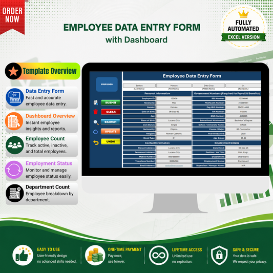 Employee Data Entry Form & Dashboard