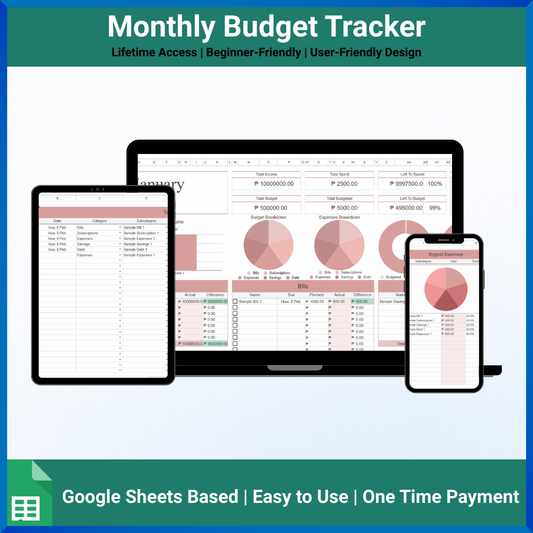 Monthly Budget Tracker – Google Sheets Edition