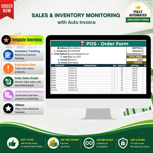 All-in-One POS & Inventory System with Auto-Invoice and Stock Monitoring